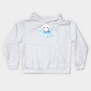 AeroBlossom Kitty: The Breezy Purrmaid Kids Hoodie